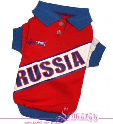 Футболка "Russia" красная Размер XS