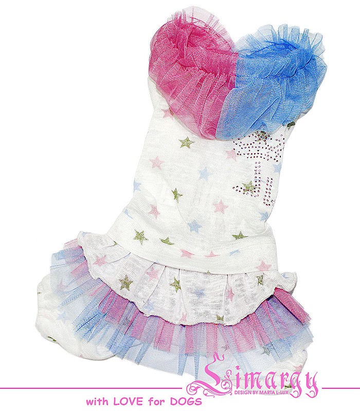 Комбинезон-платье "Star-dress" белый Размер -