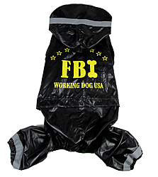 Дождевик "FBI" черный