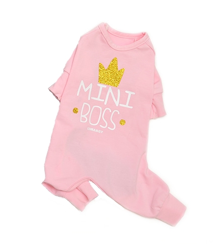 Пижама "Mini Boss" розовая Размер ML