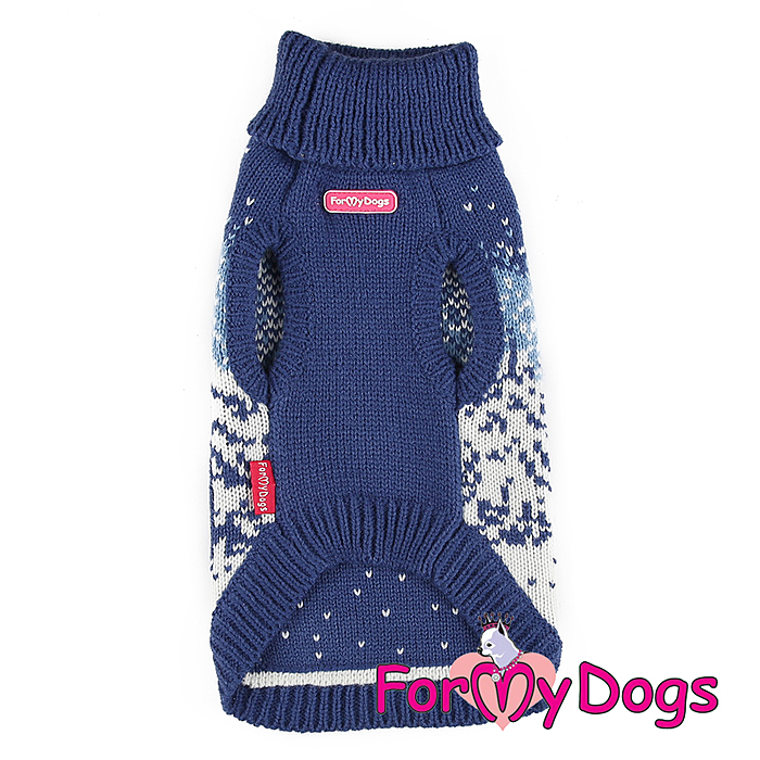 Свитер "Зимний лес" синий - 37868 Свитер "Зимний лес" синий-37868