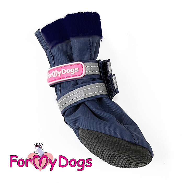 Сапожки Нейлоновые на флисе синие - 41676 Сапожки Нейлоновые на флисе синие-41676