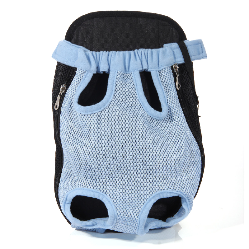 Нейлоновый рюкзак-слинг для собак голубой Размер -
